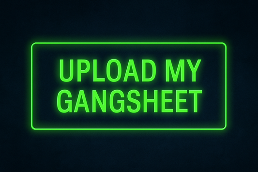 UPLOAD YOUR GANG SHEET 22" Wide Hot Peel