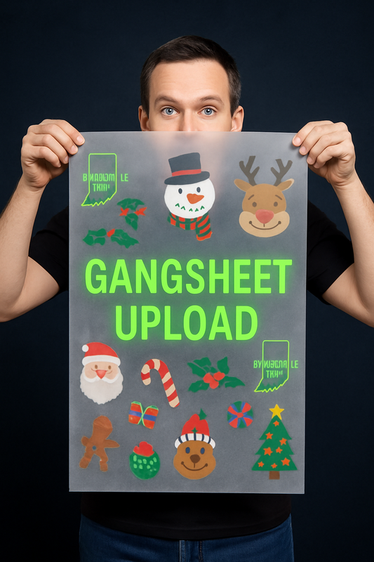 UPLOAD YOUR GANG SHEET 22" Wide Hot Peel