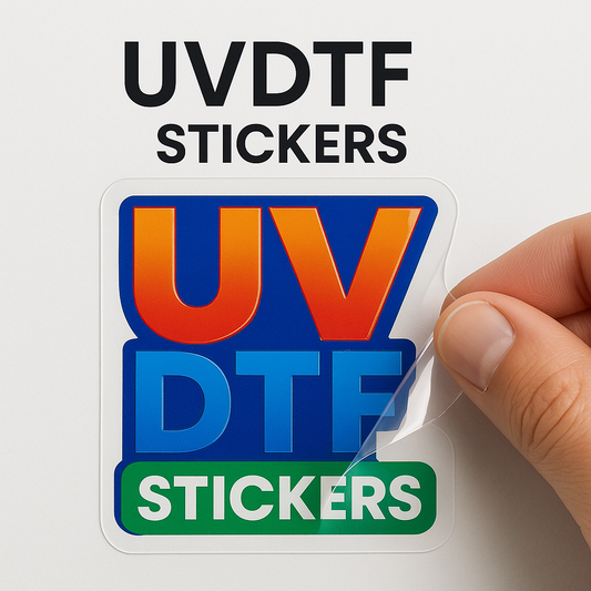 22" Premium UV DTF Stickers – Glossy, Durable, Waterproof Decals